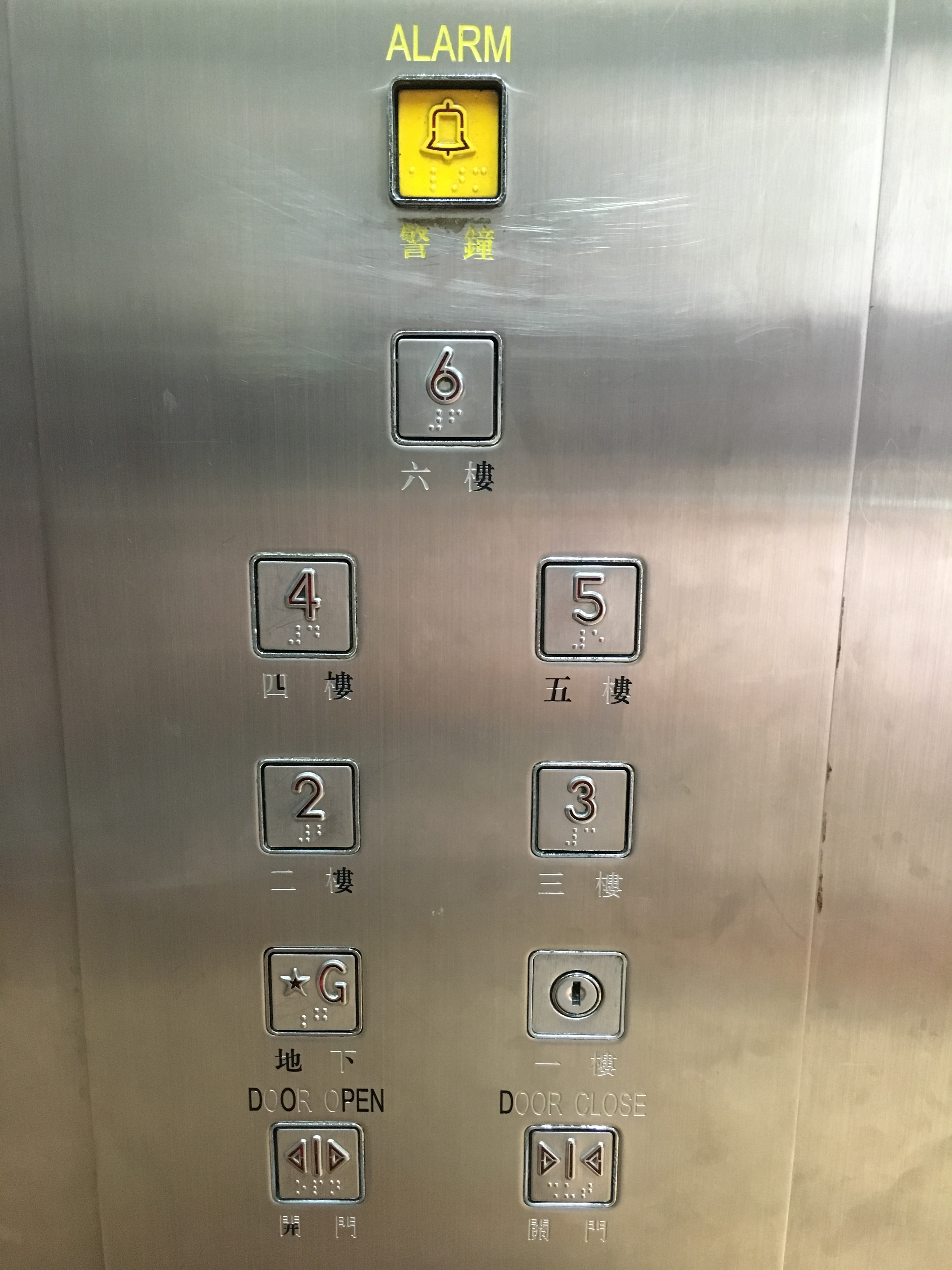Tactile-braille indicators in passenger lifts